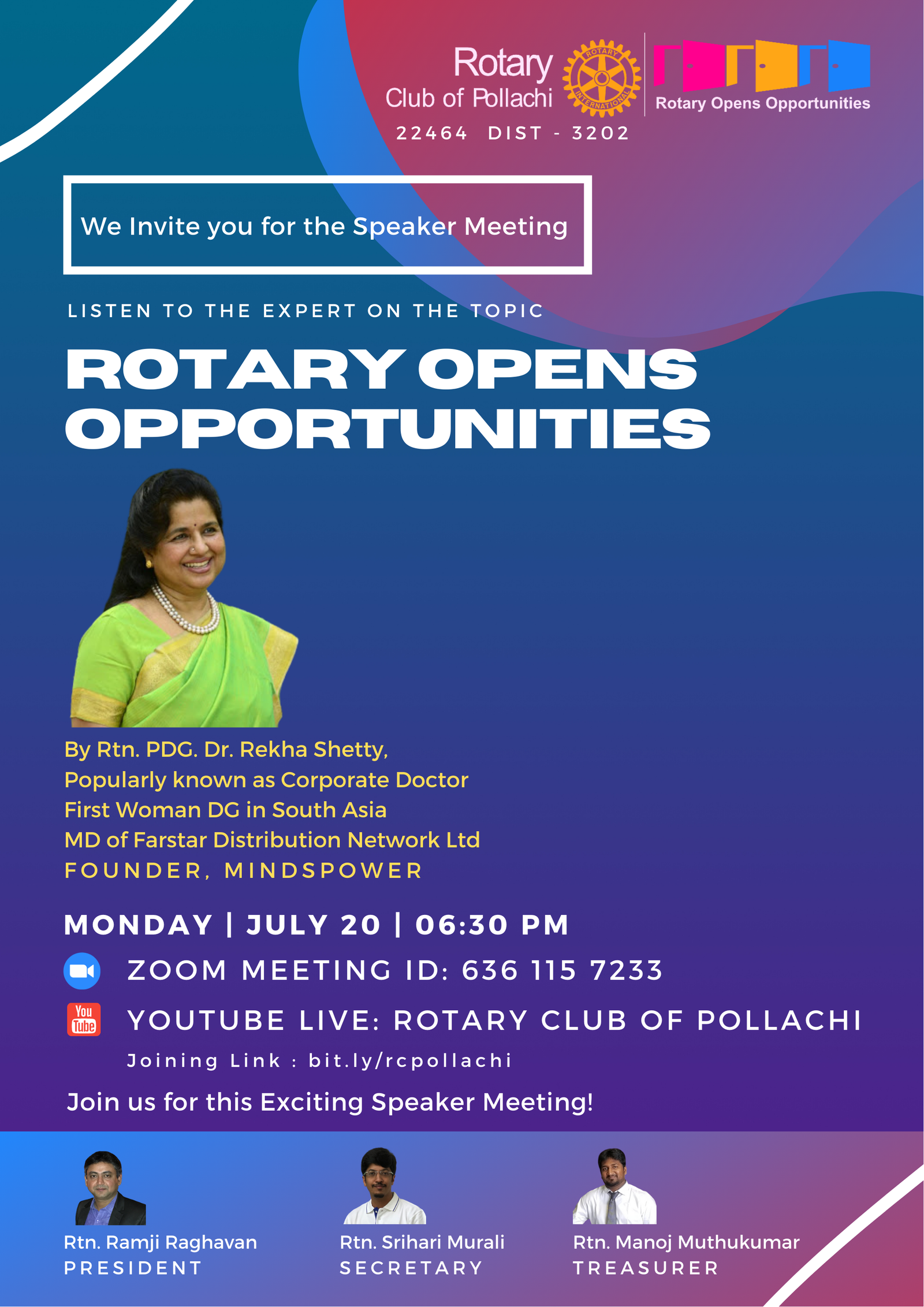 Rotary Pollachi - Speaker Meeting